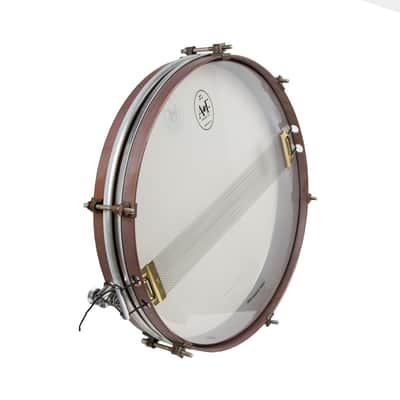 A&F Drum Co. 14” Brass Pancake Snare - Raw Patina image 6