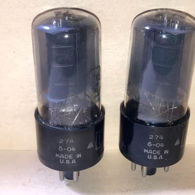 RCA 12V6GT Tubes, Matched Pair, NOS Testing, Matched Codes image 3