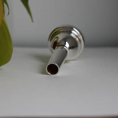 Bach 5G Large Shank Trombone Mouthpiece - Silver Plated image 4