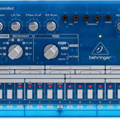 Behringer RD-6-BB Analog Drum Machine - Baby Blue Translucent image 1