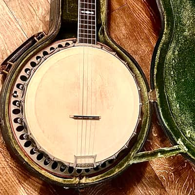 Vintage 5-string Banjo circa 1920s Barnes And Mullins Walnut image 7