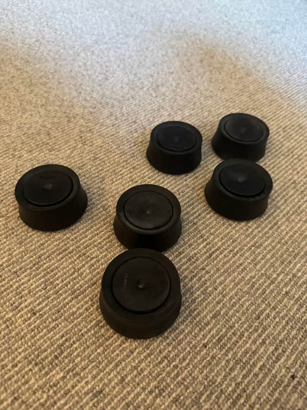 6 Roland NE-1 Noise Eater V-Drum Sound Isolation Foot 2010s - Black image 1