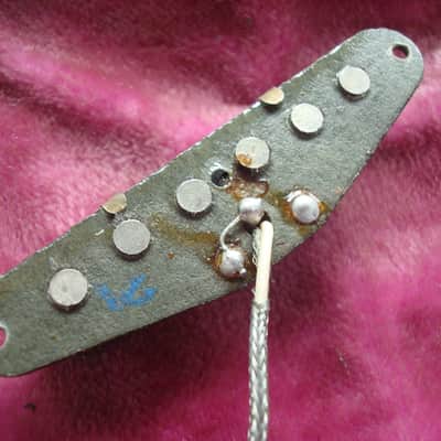 Vintage 1980 Fender Grey Bottom Telecaster Neck Pickup Tele image 4