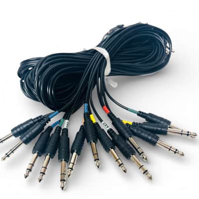 13 Cable Harness Snake Black Cables for Roland Alesis Drum Modules image 1