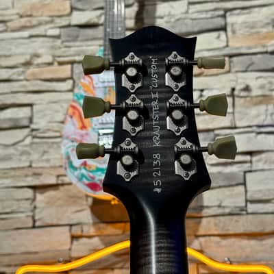 Nik Huber LEFT HANDED  KRAUSTER II “ Custom Shop” KORINA &  Super Flame Top  2016  Charcoal Black image 11