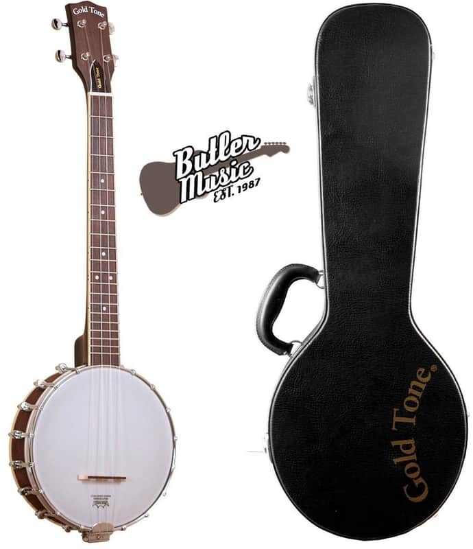 Gold Tone Baritone Scale Banjo Ukulele with Hardshell Case -  BUB Banjolele Uke image 1