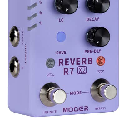 MOOER R7 X2 Reverb Digital Reverb Effektpedal image 4