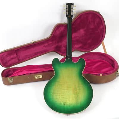 1997 Gibson ES-335 59 Dot Reissue Custom Shop - Rare Green Burst Finish - Figured Top - Custom Order One Off image 4