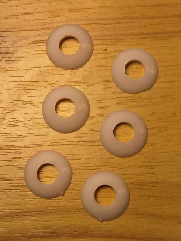 Unknown Vintage Guitar Ferrules (x6) image 1