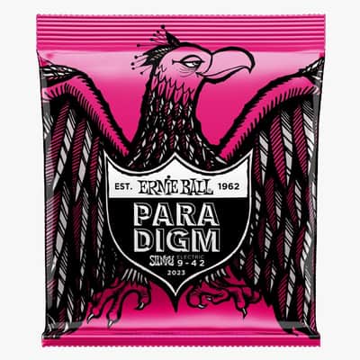 Super Slinky Paradigm Electric Guitar Strings 9-42 Gauge Plasma Enhanced Nanotreated Set w/ RPS image 1
