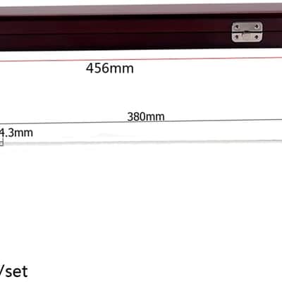 Music Conducting Baton Music Baton Orchestra Baton Wood Handle with Wooden Gift Box,red image 2
