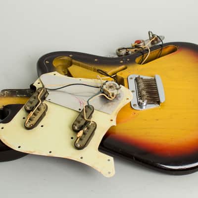 Fender  Electric XII 12 String Solid Body Electric Guitar (1965), ser. #114971, black gig bag case. image 14