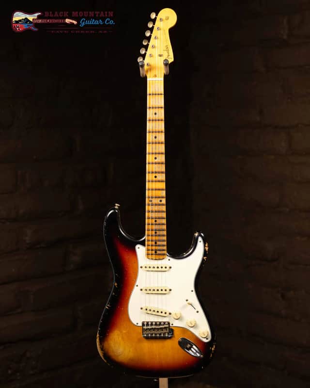 Fender Custom Shop '57 Stratocaster with Maple Neck Heavy Relic- Faded Aged Three Tone Sunburst (New) image 1