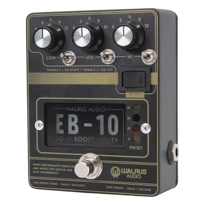 Walrus Audio EB-10 Preamp/EQ/Boost Effects Pedal image 3