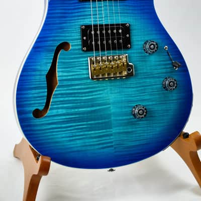 PRS SE Custom 24 Semi-Hollow Piezo Electric Guitar Lake Blue image 2