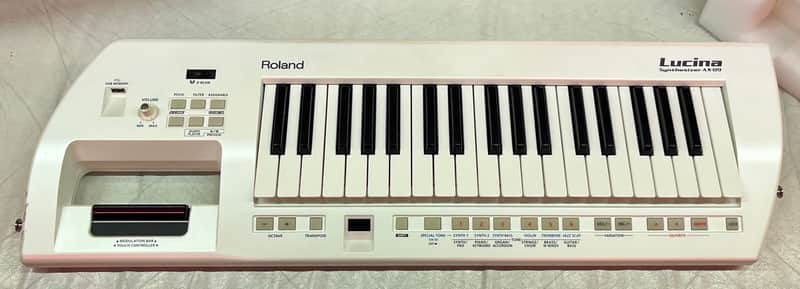 Roland AX-09 Lucina 37-Key Keytar Synthesizer White w strp p/s usb image 1