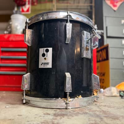 1970s Sonor Phonic 12x12 Tom Tom in Black Wrap image 3