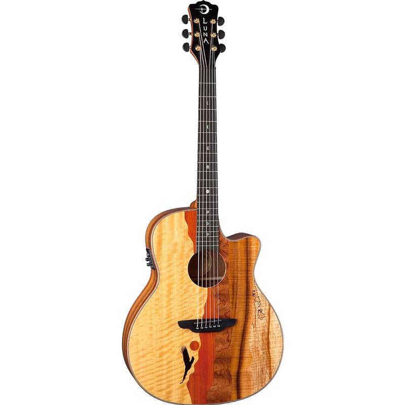 Luna Vista Eagle Acoustic-Electric Koa Back Natural image 1