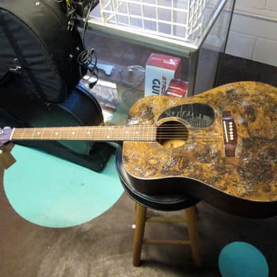 LAUREN Hand Painted Acoustic Guitar. Jerry was bored one day image 1