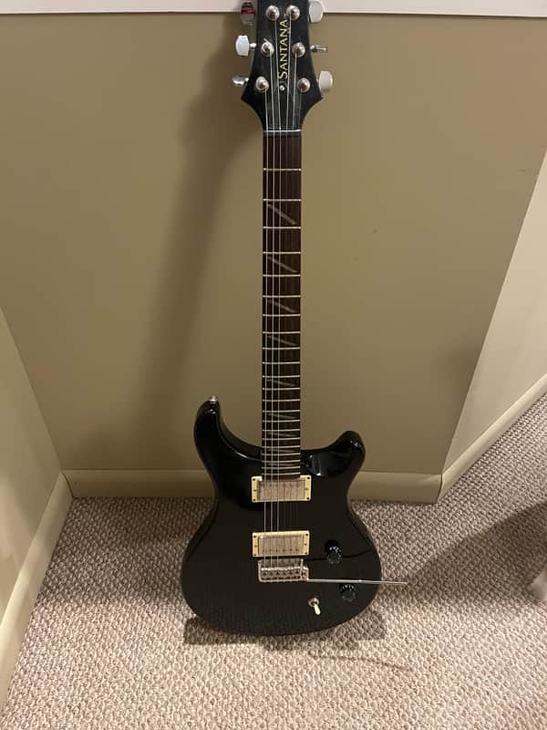 ギター PRS SE santana Black PRS SE Santana - Black | Sweetwater