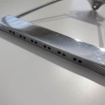 Gibson Acoustic 12 String Guitar Tailpiece Authentic Vintage Part Circa-1960s-Chrome image 2