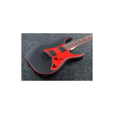 Ibanez RG Gio GRG131DX Electric Guitar, Bound Treated New Zealand Pine Fingerboard, Black Flat image 5