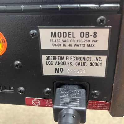 Oberheim OB-8 61-Key 8-Voice Synthesizer 1983 - Blue with Wood Sides image 6