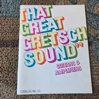 Vintage 1968 Gretsch Guitar, Bass, Amplifier Catalog! Rare, Original Case Candy, Paperwork! image 1