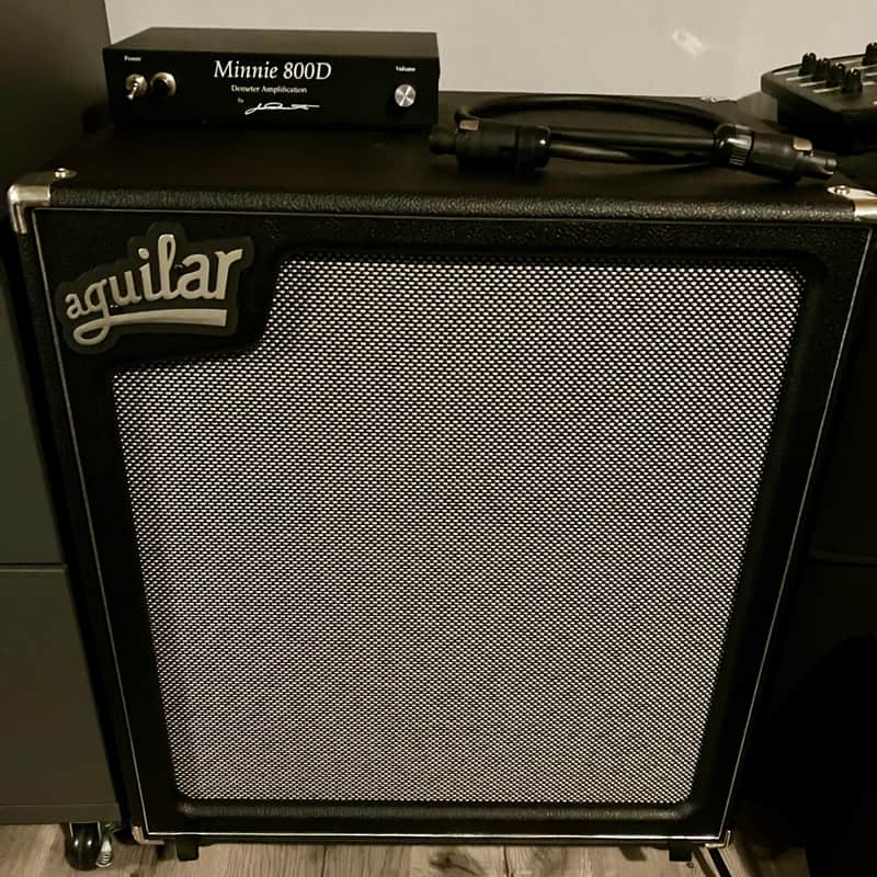 Aguilar SL 410x + Demeter Minnie 800D (800W 4x10" Cab + 800W Power Amp) Super Light Pro Bass Rig w/ Tuki Cover + Asterope SPEAKON Cable! image 1