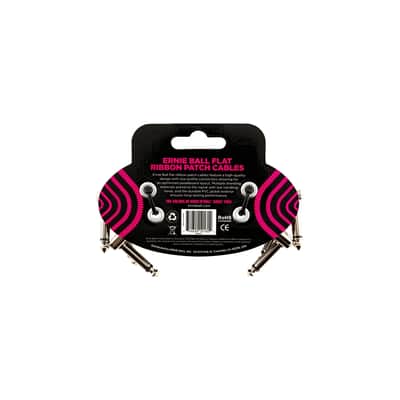 Ernie Ball 6220 Flat Ribbon Patch Cable 7.62 Cm Pacco Da 3 image 2
