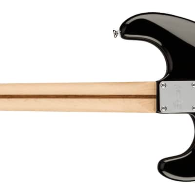 Squier Affinity Series Stratocaster - Maple Fingerboard - White Pickguard - Black image 3