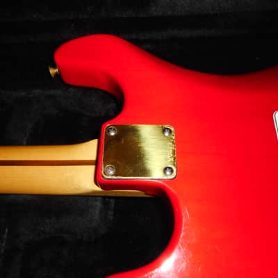 Schecter ST-1 Dream Machine 1983- Trans Red w/matching headstock 7.15 LBS image 7