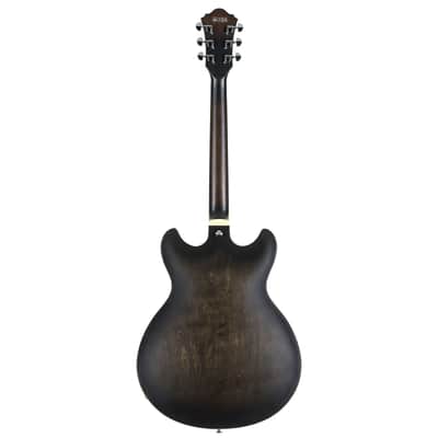 Ibanez Artcore AS53-TKF Transparent Black Flat - Semi Acoustic Guitar image 2