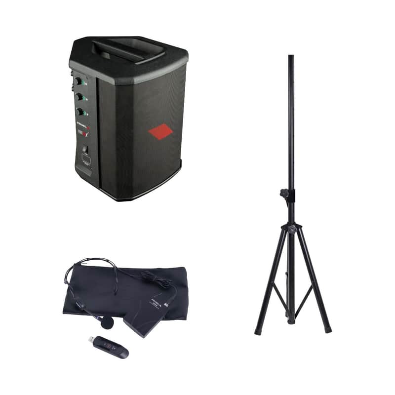Proel FreeOneX Portable Battery PA System with Wireless Headset Microphone - Ideal for Presenters & Fitness image 1