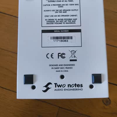 Two Notes Torpedo Captor X 8ohm Stereo Reactive Load Box / Attenuator 2020 - White image 4