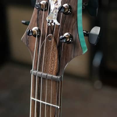 PRS Private Stock Custom 24-08 Semi-Hollow Electric Guitar - Bahamian Blue Glow with Hardshell Case image 5