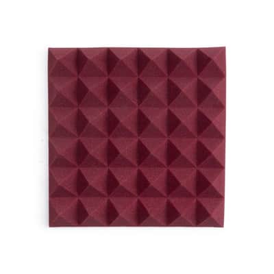 Gator Gator 12"x12" Acoustic Pyramid Panels 4-Pack (Burgundy) image 2