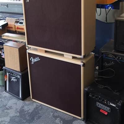 Fender Vibro-King 60W HEAD & 2 CABS - Blonde/Oxblood- USED image 3