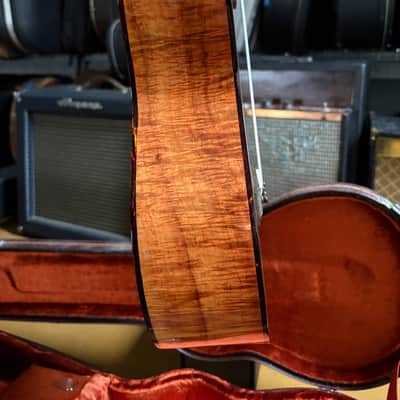 2012 Tony Graziano Baritone Ukulele #598 – Spruce / Figured Koa – Hardshell Case image 4
