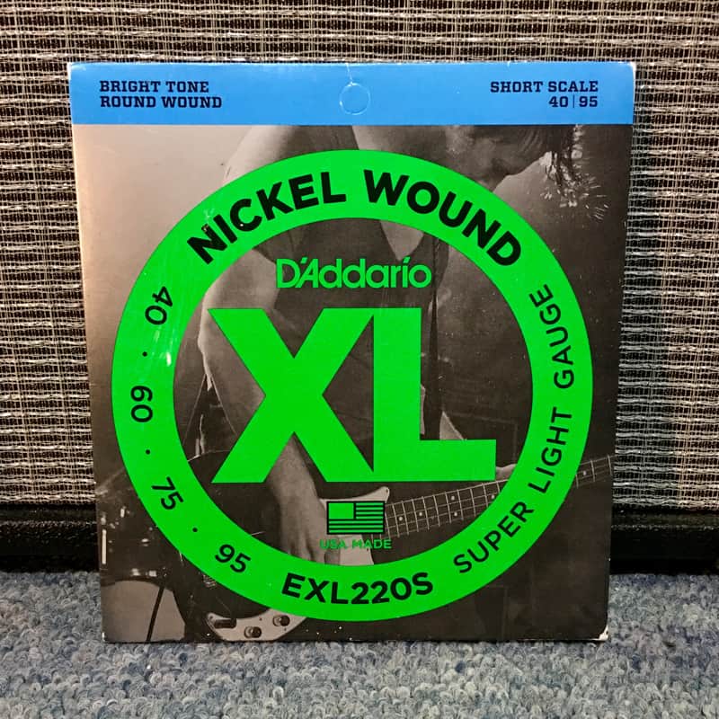 D'Addario EXL220S Nickel Wound Bass Guitar Strings Super Light 40-95 Short Scale image 1