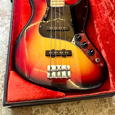 Fender Jazz Bass 1977 - Sunburst original vintage USA image 3