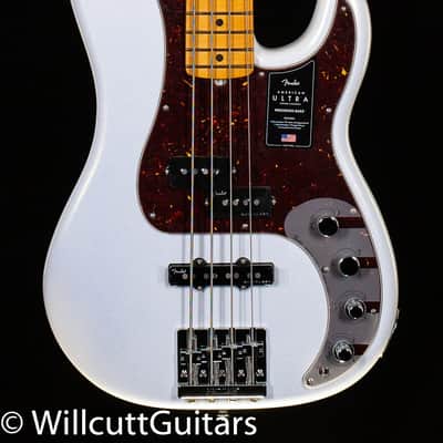 Fender American Ultra Precision Bass Maple Fingerboard Arctic Pearl (965) image 3