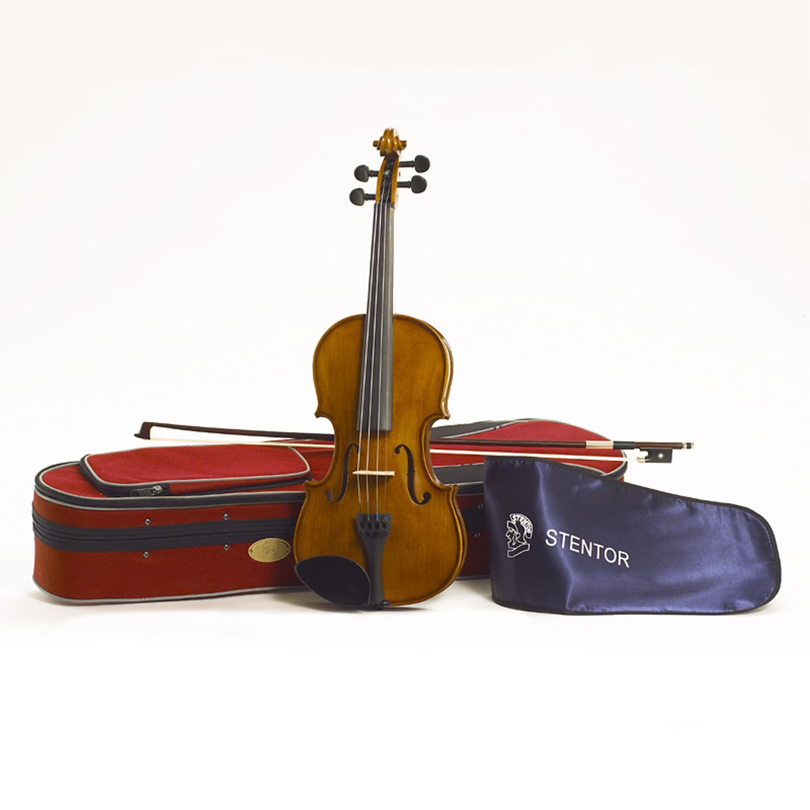 Stentor 1500 Student II 4/4 Violin with Case and Bow | Reverb