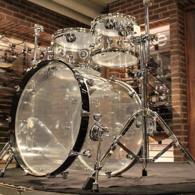DW Design Series 4-pieces Clear Acrylic (22-10-12-16) Drum Set - Demo! image 3