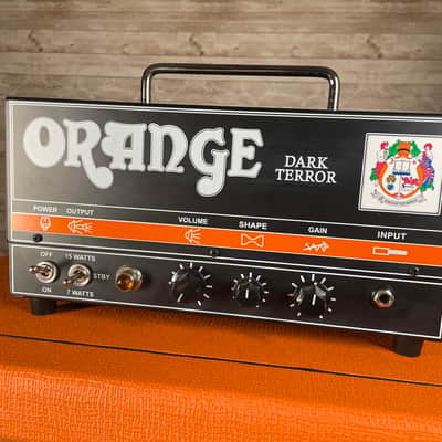 Orange Dark Terror 15-Watt Guitar Amp Head - Includes Soft Case and Cables imagen 3