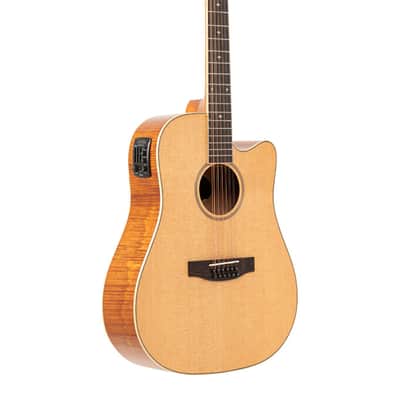 Nagoya NG12-30 Acoustic Electric Dreadnought 12-String Guitar | Reverb