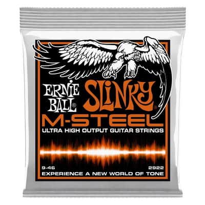 Hybrid Slinky M-Steel Electric Guitar Strings 9-46 Gauge Maraging-Stl Hex-Core Super Cobalt Alloy Wound Set Ultra High-OP/Fatigue-Resistant image 1