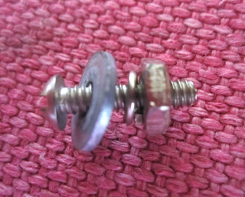 Ludwig Internal Damper Mute Muffler Mounting Screw with Nut - Vintage image 1