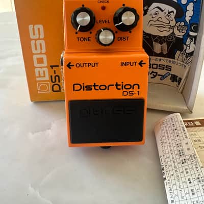 Boss DS-1 Distortion MIJ 1982 (Black Label) w Original Box image 1