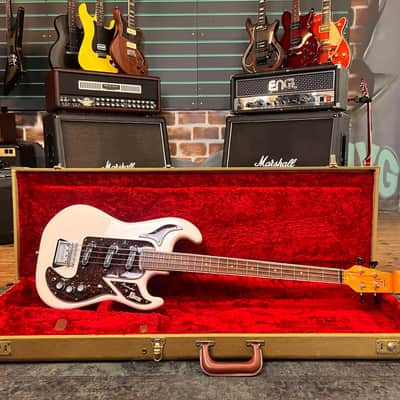Burns Shadows Bass 'The Legend' White Electric Bass Guitar image 15